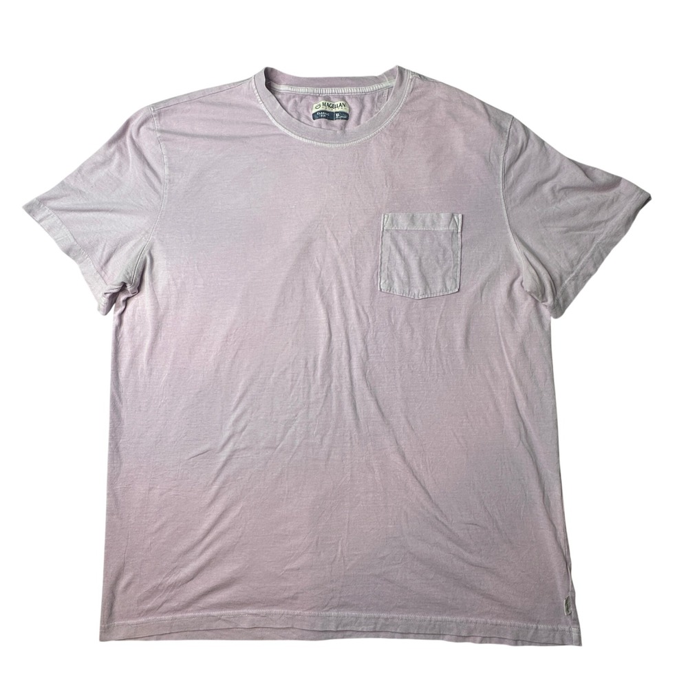 Magellan T-Shirt Mens XL Purple Shore & Line Classic Fit Pocket Short Sleeve Tee